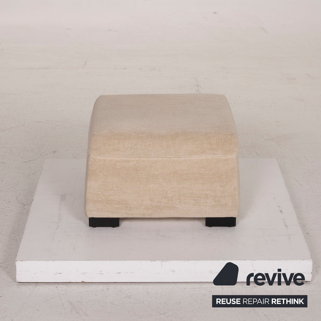 Walter Knoll Stoff Hocker Creme #14861