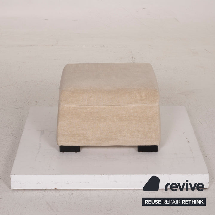 Walter Knoll Stoff Hocker Creme #14861