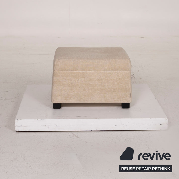 Walter Knoll Stoff Hocker Creme #14861