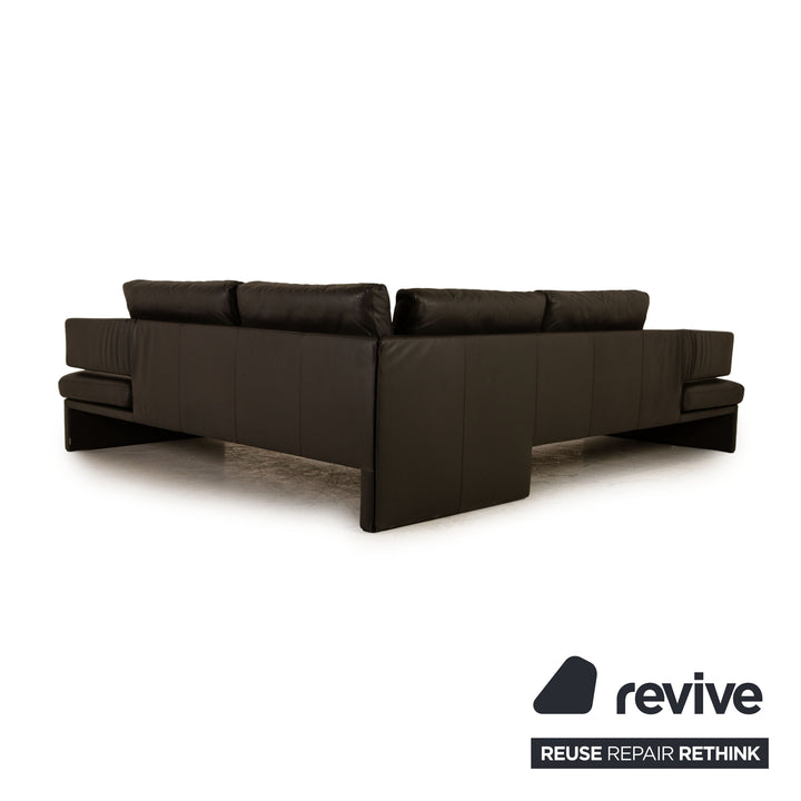 Walter Knoll Together Leather Corner Sofa Dark Gray Sofa Couch Function