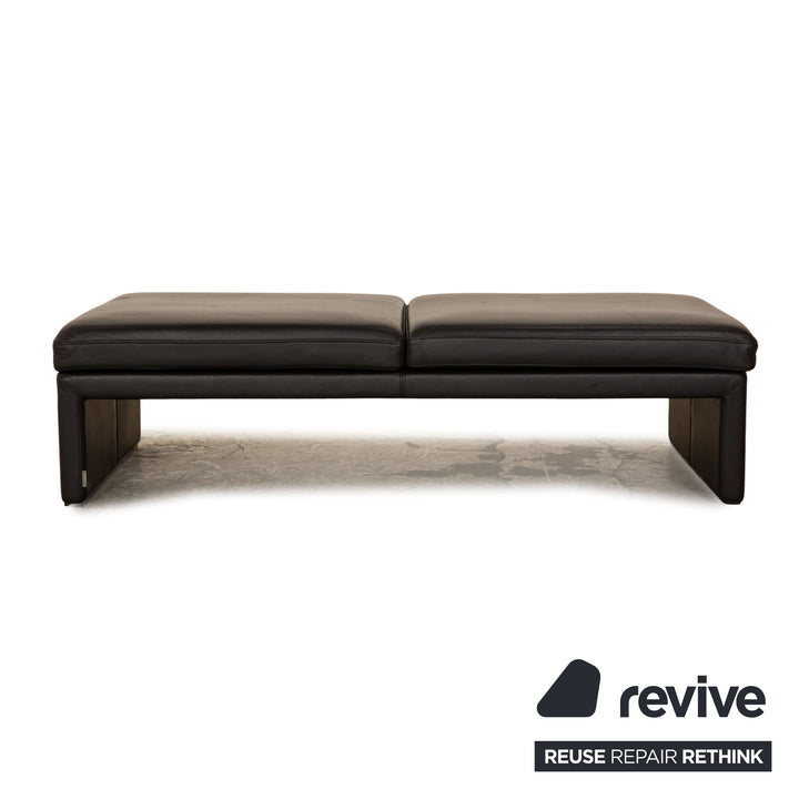 Walter Knoll Together Leder Hocker Anthrazit