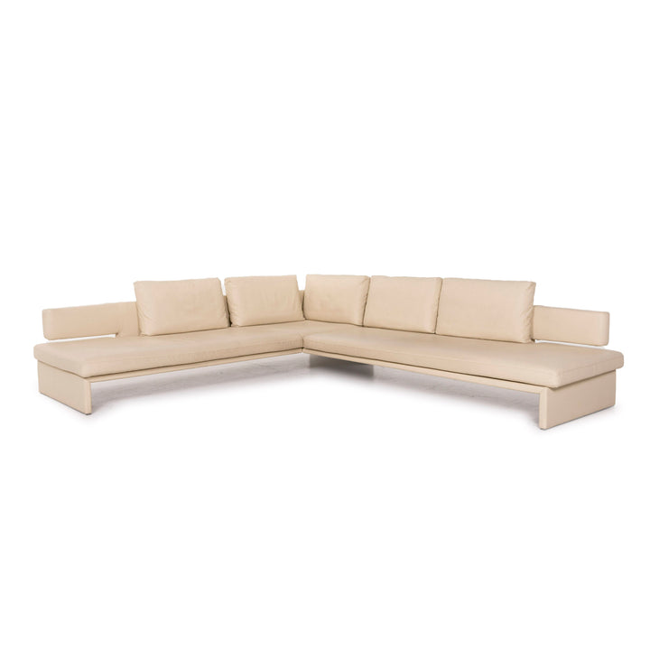 Walter Knoll Together Leder Sofa Creme Ecksofa #12347
