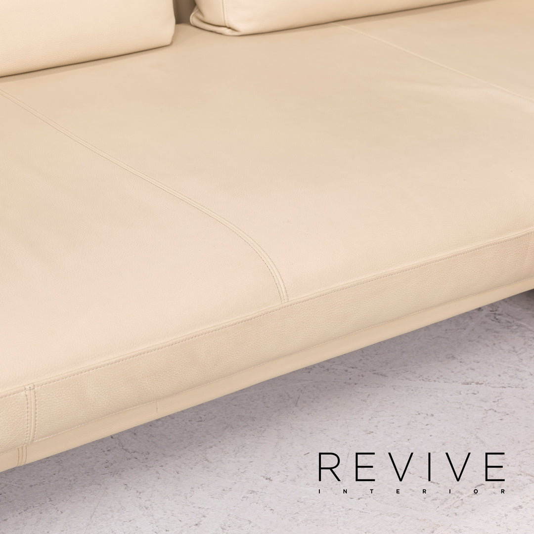 Walter Knoll Together Leder Sofa Creme Ecksofa #12347