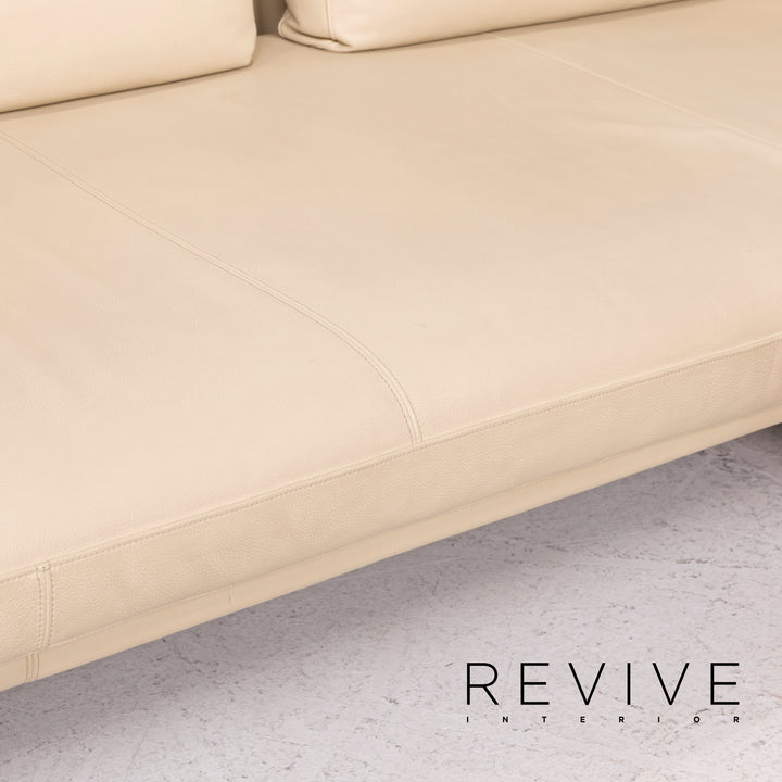 Walter Knoll Together Leder Sofa Creme Ecksofa #12347