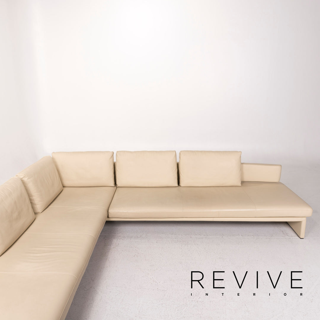 Walter Knoll Together Leder Sofa Creme Ecksofa #12347