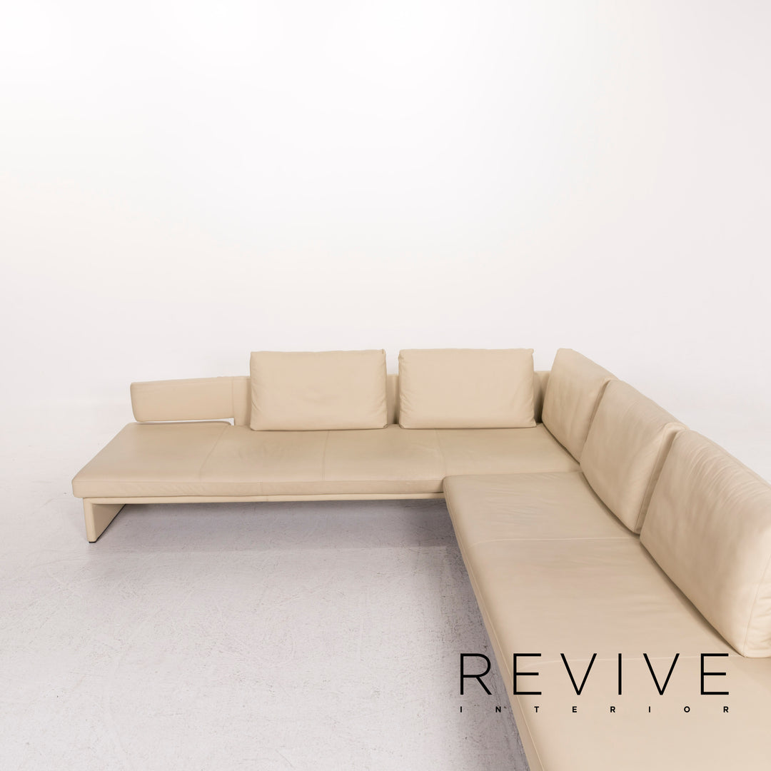 Walter Knoll Together Leder Sofa Creme Ecksofa #12347