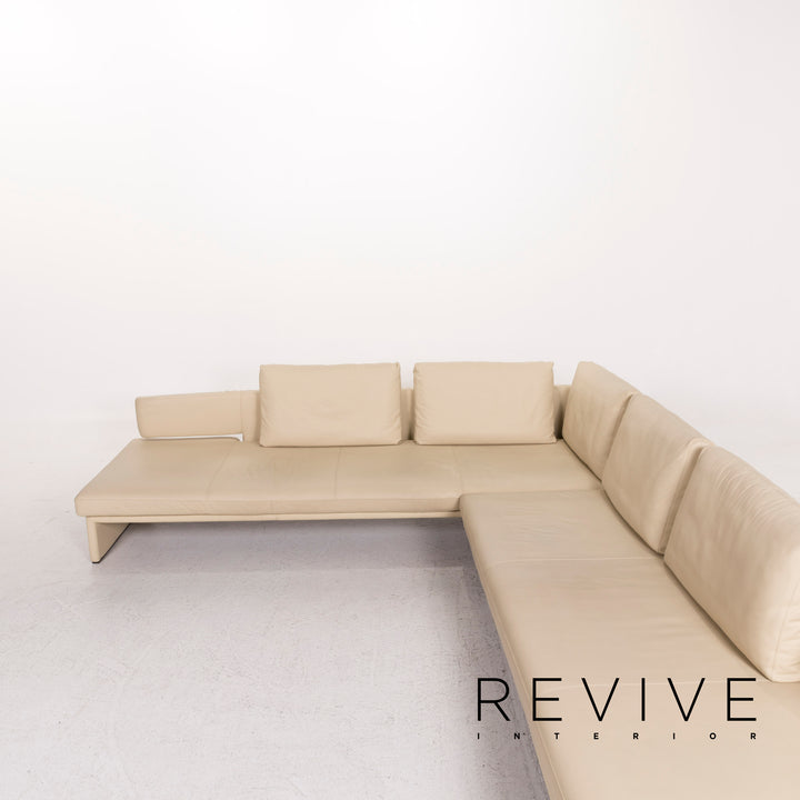 Walter Knoll Together Leder Sofa Creme Ecksofa #12347
