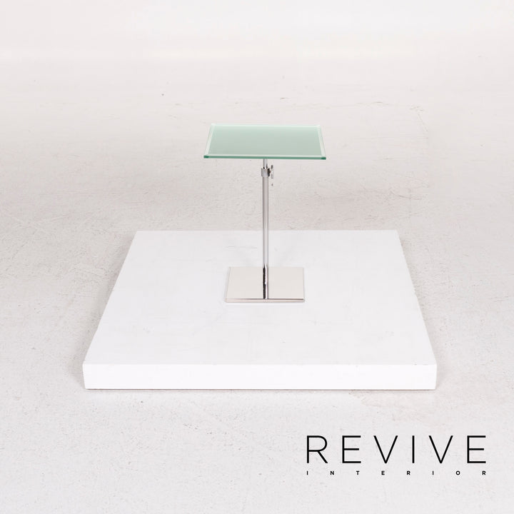 Who's Perfect Table d'appoint en verre Table basse Table argentée #12460