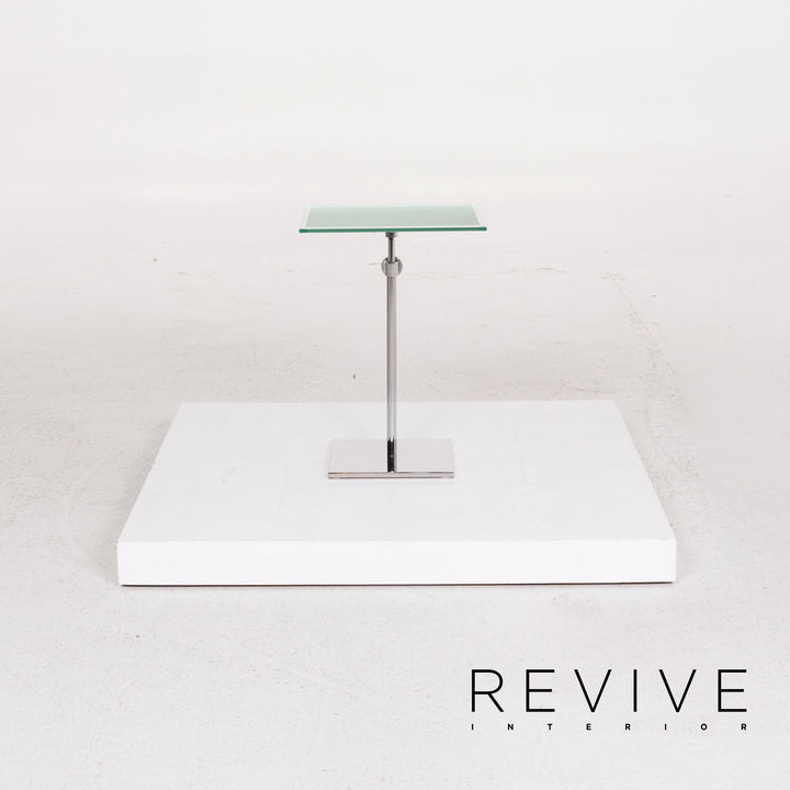 Who's Perfect Table d'appoint en verre Table basse Table argentée #12460