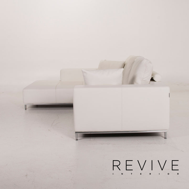 Who's Perfect Granada Leder Sofa Weiß Ecksofa #14753