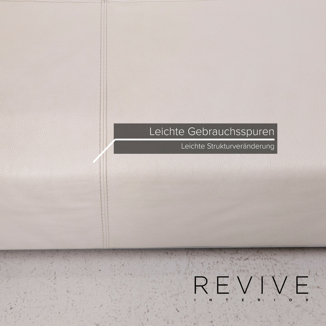 Who's Perfect Granada Leder Sofa Weiß Ecksofa #14753