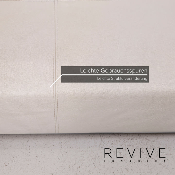 Who's Perfect Granada Leder Sofa Weiß Ecksofa #14753