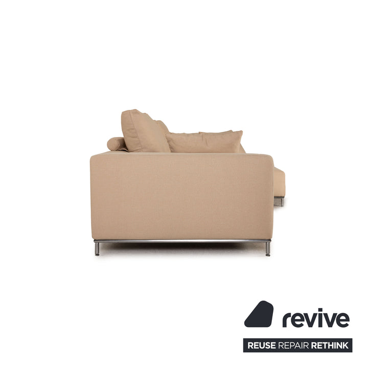 Who's Perfect Granada Stoff Sofa Creme Ecksofa