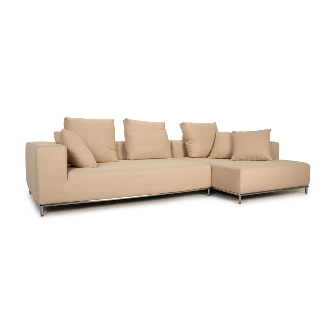 Who's Perfect Granada Stoff Sofa Creme Ecksofa