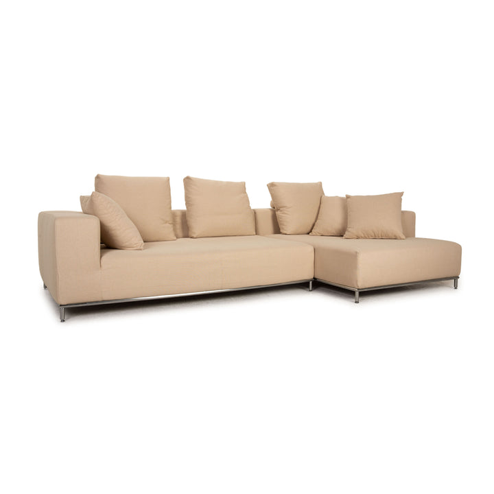 Who's Perfect Granada Stoff Sofa Creme Ecksofa