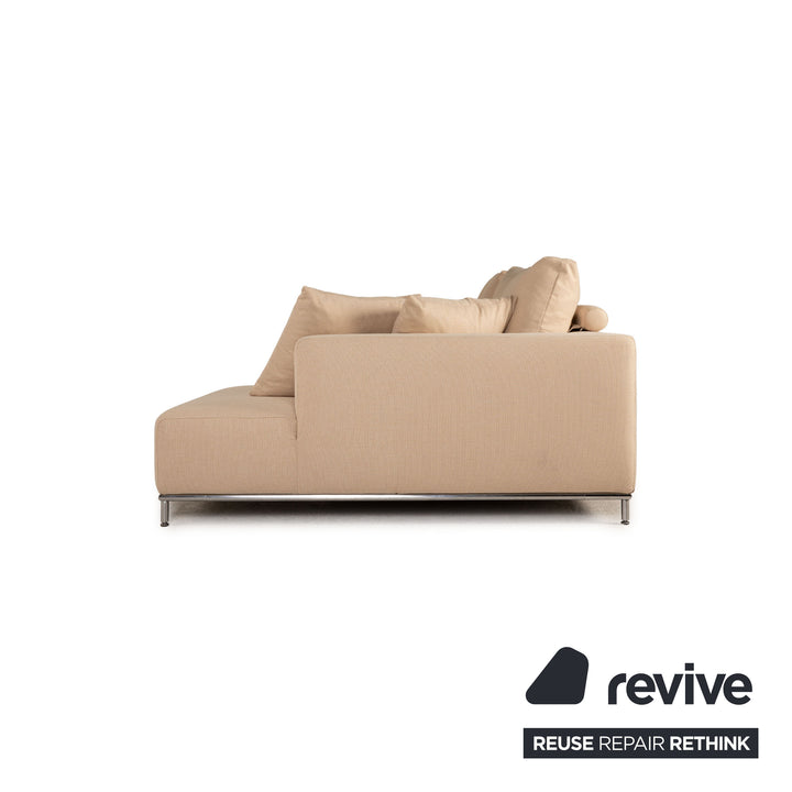Who's Perfect Granada Stoff Sofa Creme Ecksofa