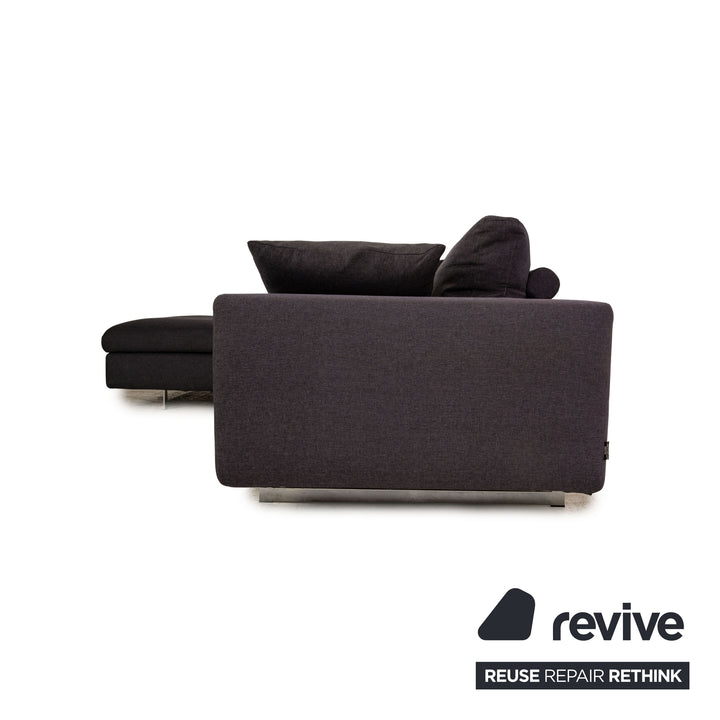 Canapé d'angle en tissu LED Who's Perfect, canapé gris