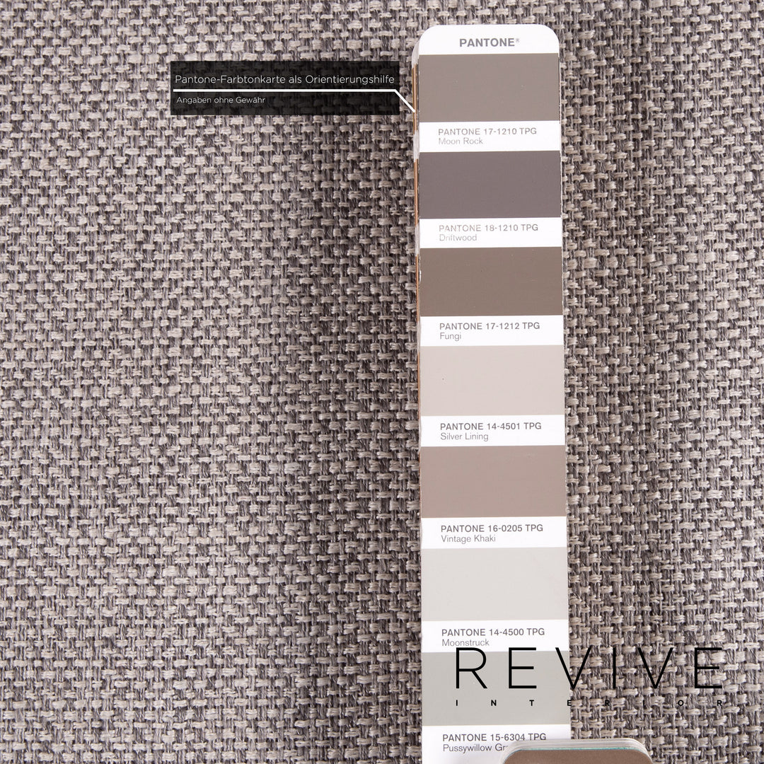 Who's Perfect Luca – canapé d'angle en tissu gris, #14472