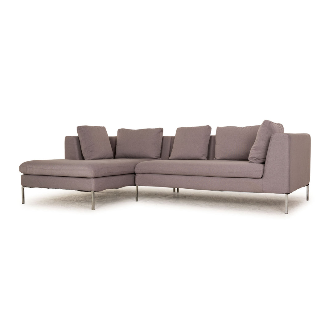 Who's Perfect Luca Stoff Ecksofa Grau Sofa Couch