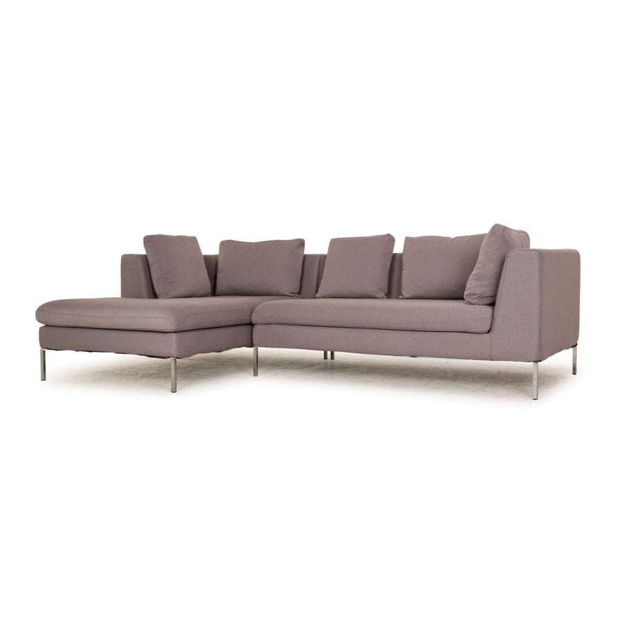 Who's Perfect Luca Stoff Ecksofa Grau Sofa Couch