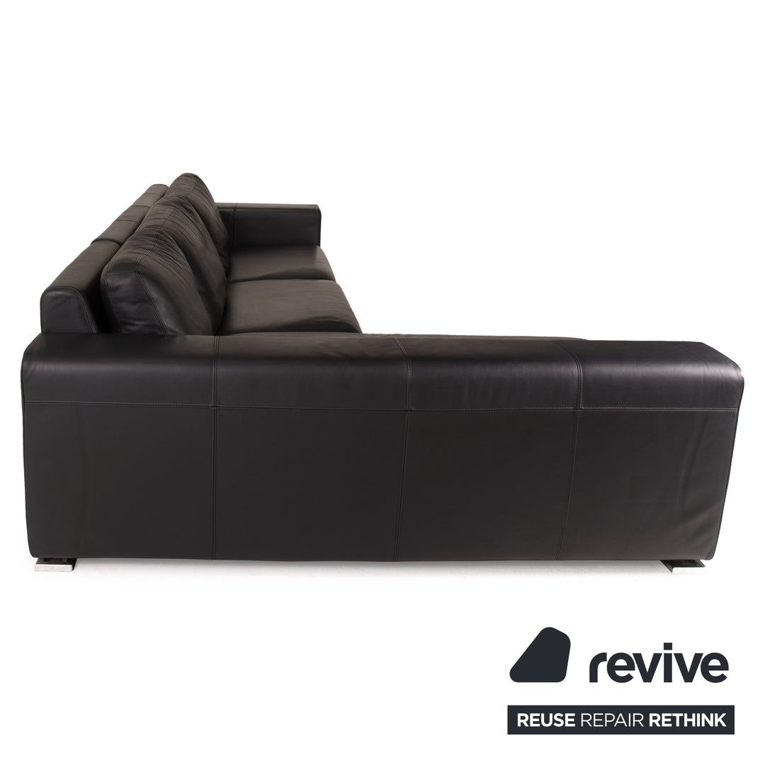 Who's Perfect Manhattan Leder Sofa  Schwarz Ecksofa Couch