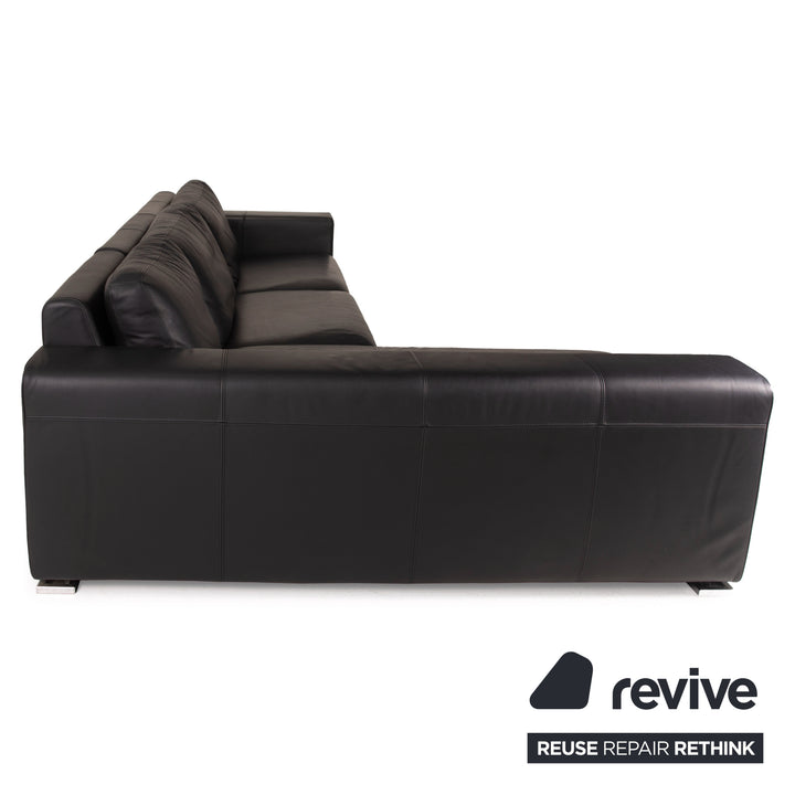 Who's Perfect Manhattan Leder Sofa  Schwarz Ecksofa Couch