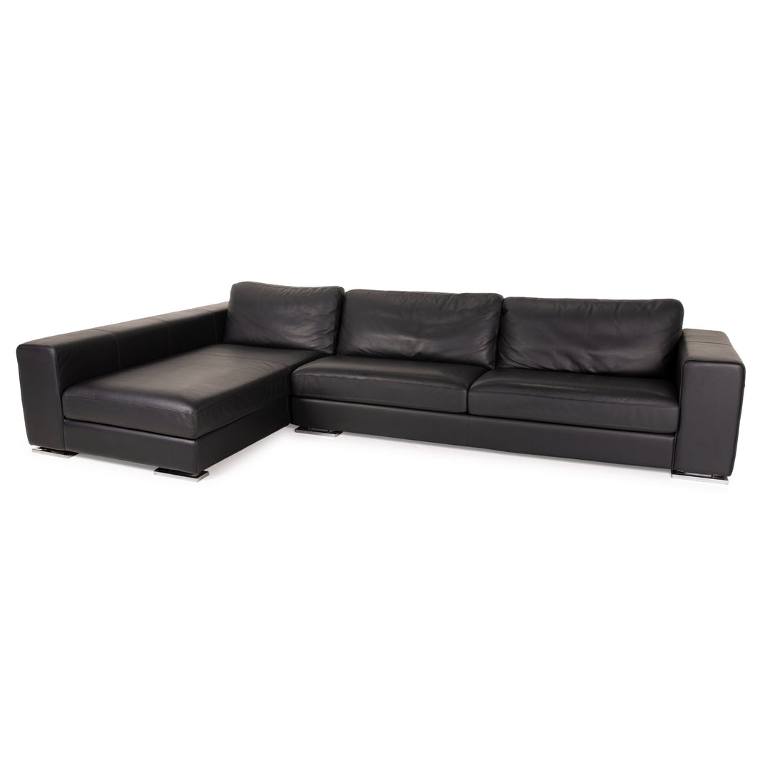 Who's Perfect Manhattan Leder Sofa  Schwarz Ecksofa Couch