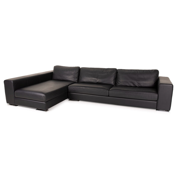 Who's Perfect Manhattan Leder Sofa  Schwarz Ecksofa Couch