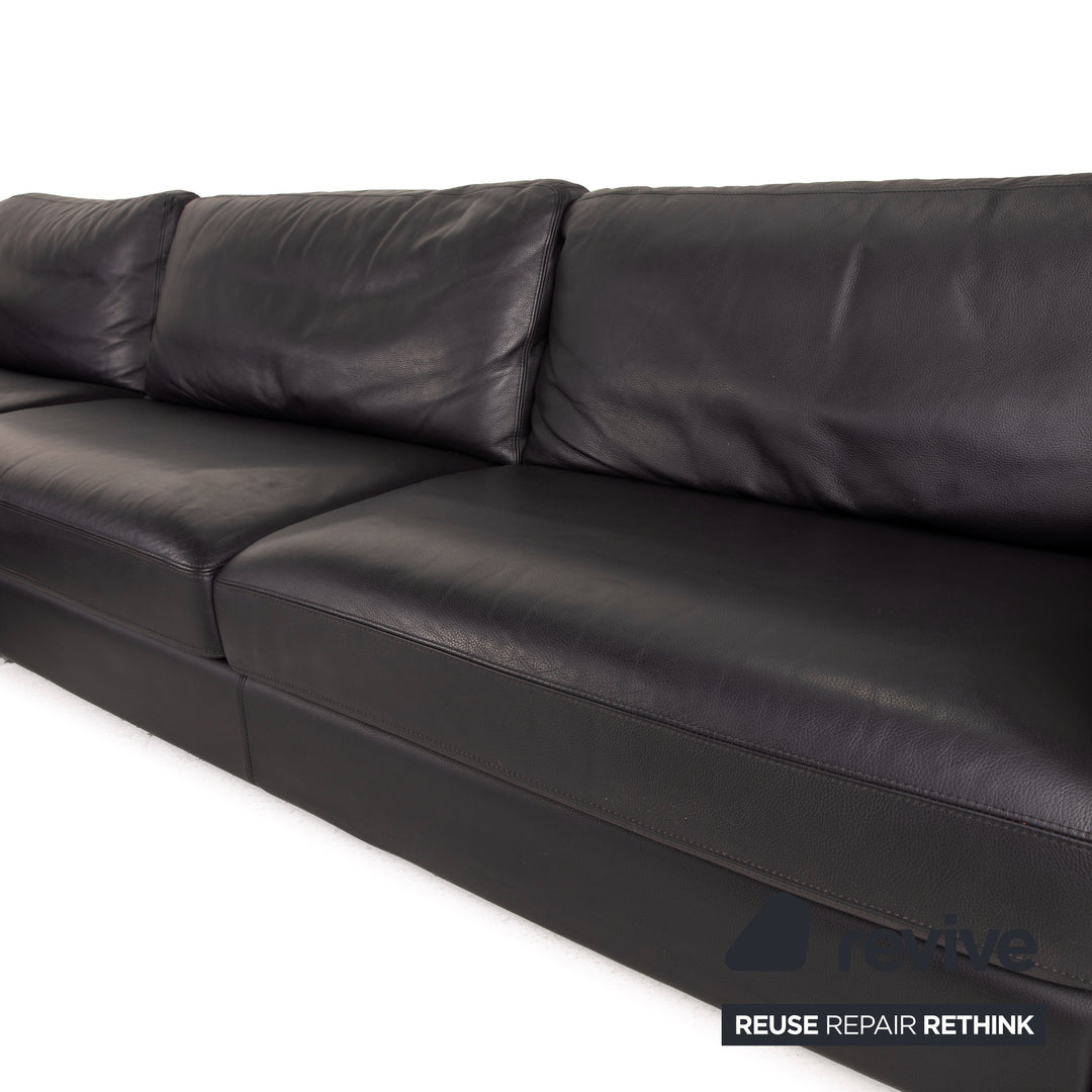 Who's Perfect Manhattan Leder Sofa  Schwarz Ecksofa Couch