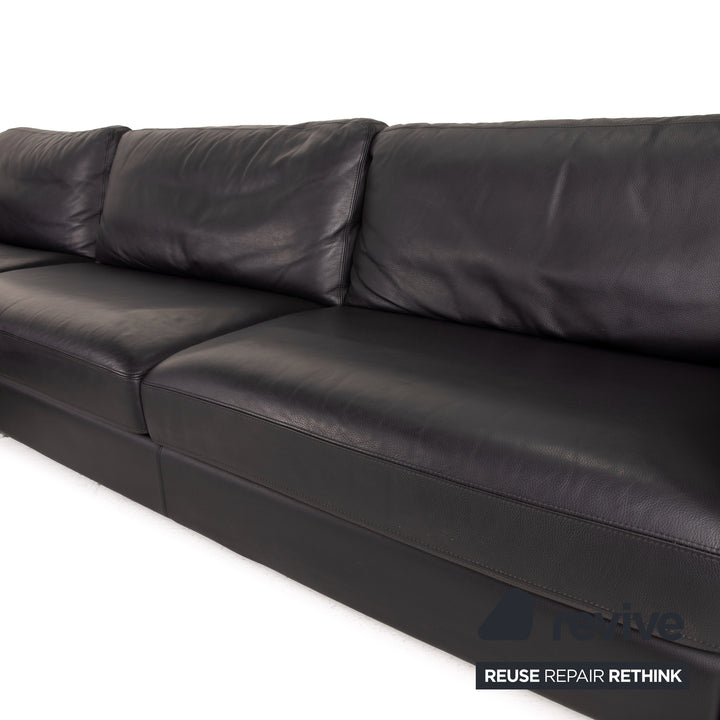 Who's Perfect Manhattan Leder Sofa  Schwarz Ecksofa Couch