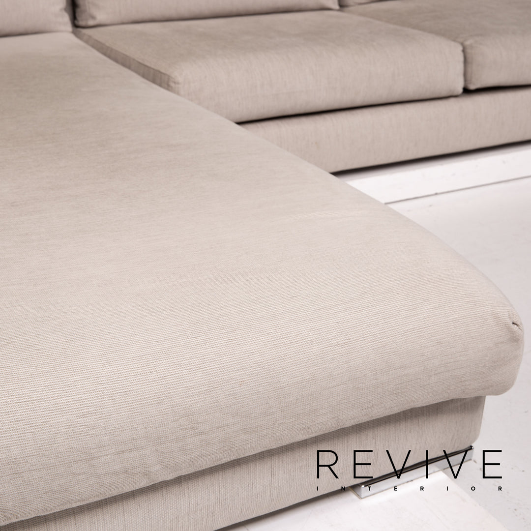 Who's Perfect Fabric Corner Sofa Cream Sofa Couch #13763