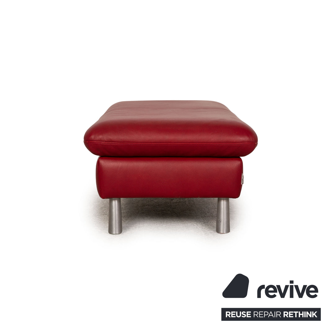 Will Schillig Loop Leder Hocker Rot