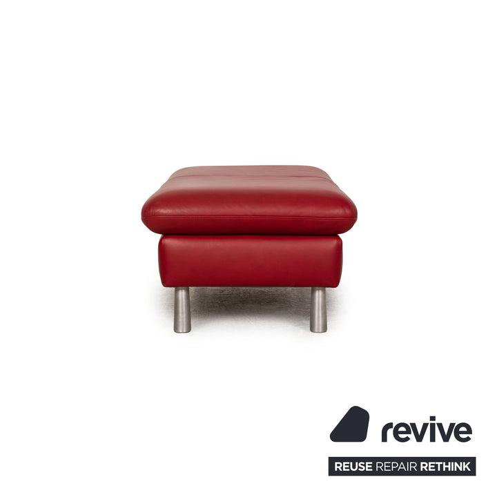 Will Schillig Loop Leder Hocker Rot