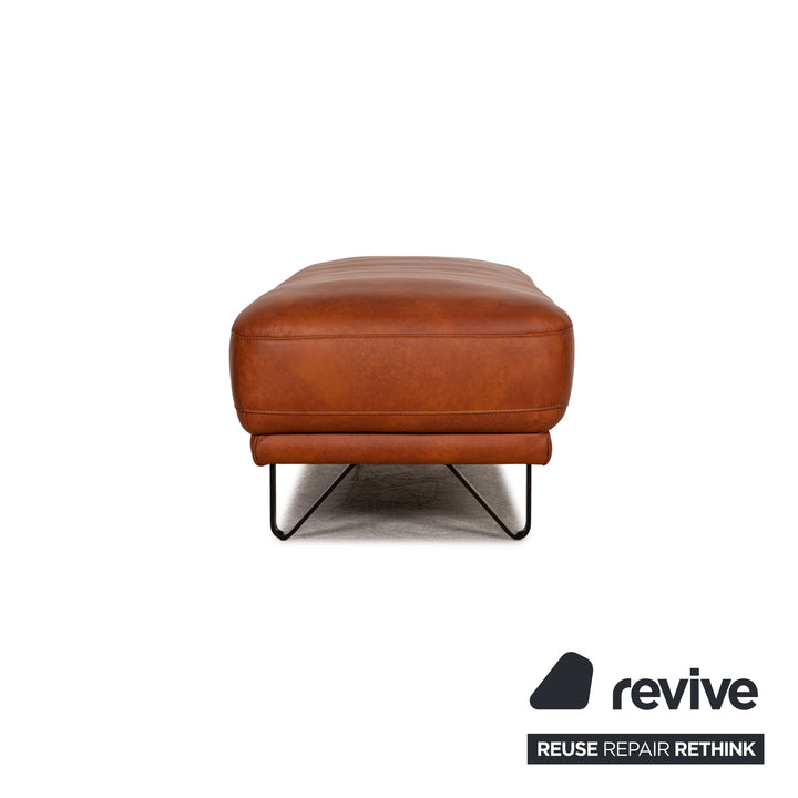Willi Schillig 25282 leather stool cognac