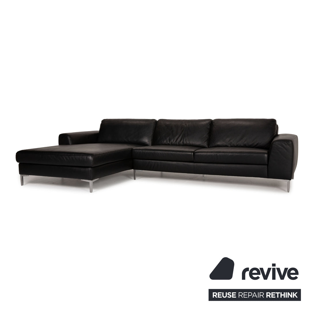 Willi Schillig AleXx leather sofa black corner sofa couch