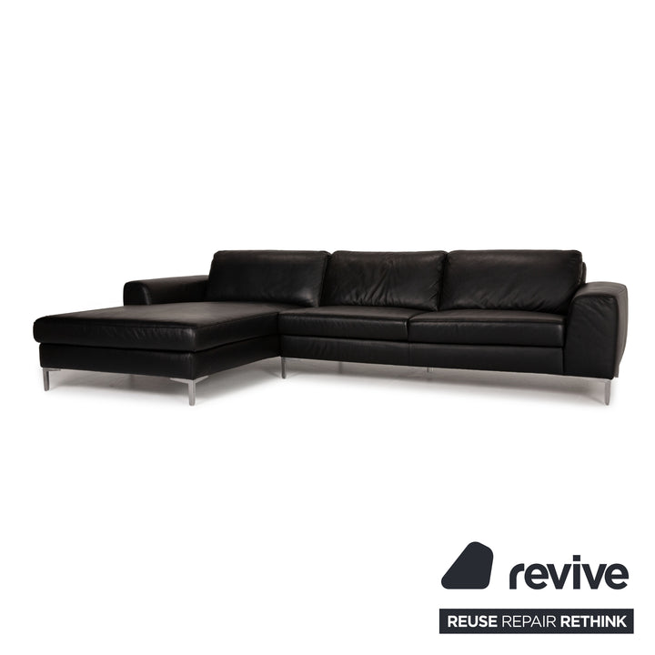 Willi Schillig AleXx leather sofa black corner sofa couch