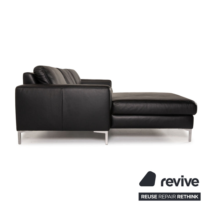Willi Schillig AleXx leather sofa black corner sofa couch