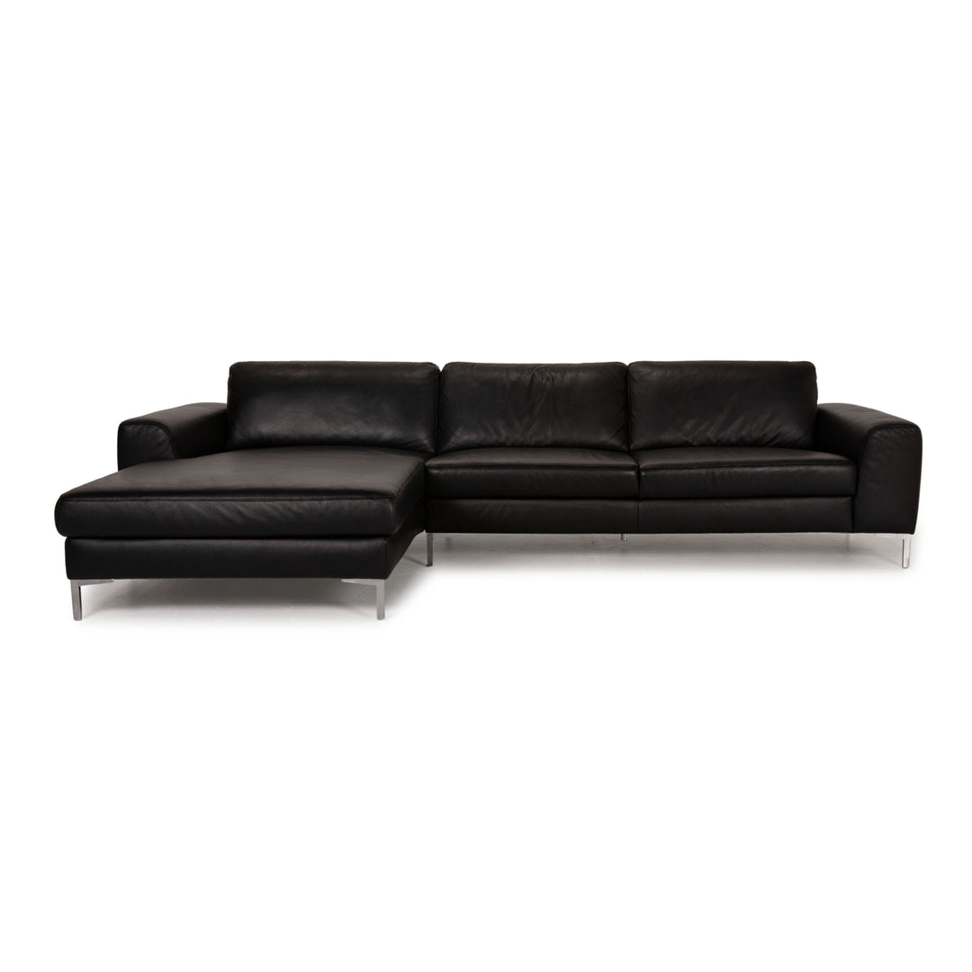Willi Schillig AleXx leather sofa black corner sofa couch