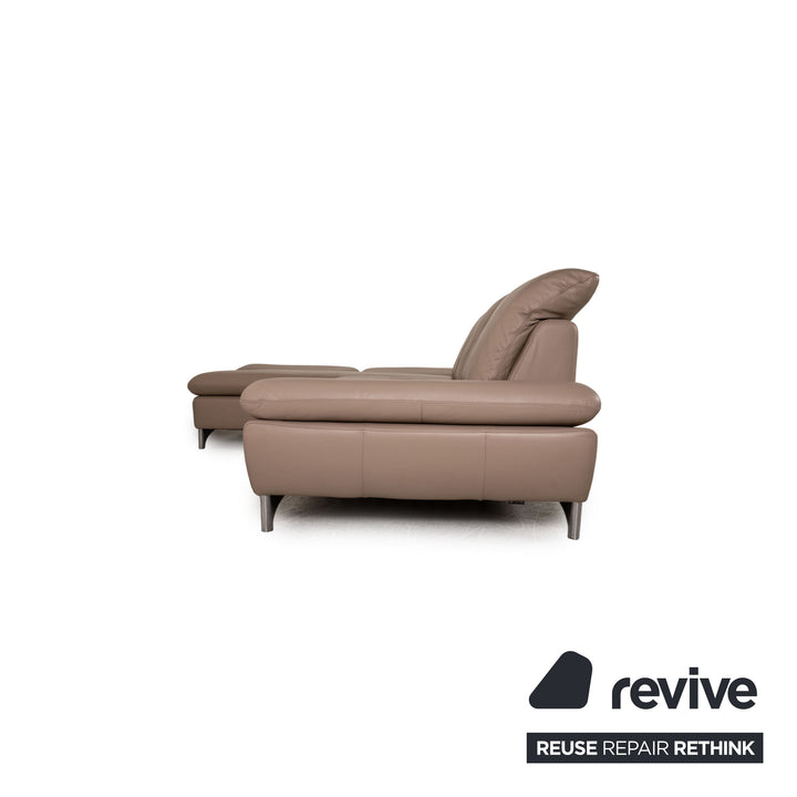 Willi Schillig Enjoy Leder Ecksofa Beige Sofa Couch Funktion