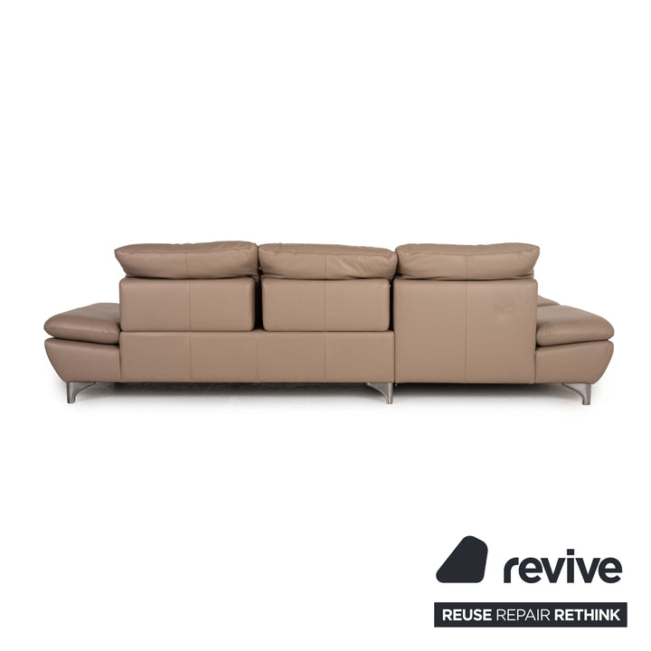 Willi Schillig Enjoy Leder Ecksofa Beige Sofa Couch Funktion