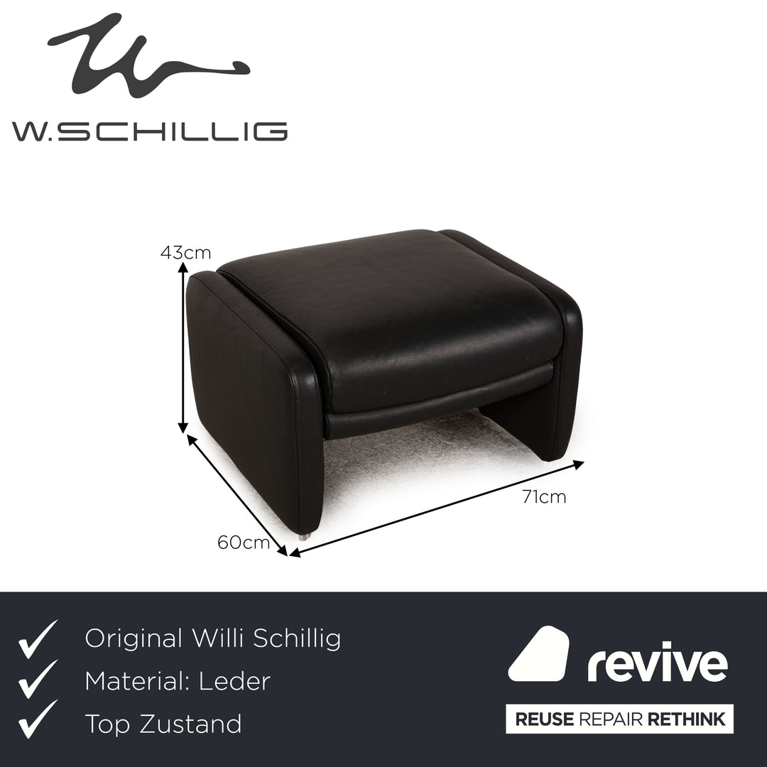 Willi Schillig Ergoline Hocker Longlife Leder Anthrazit Funktion