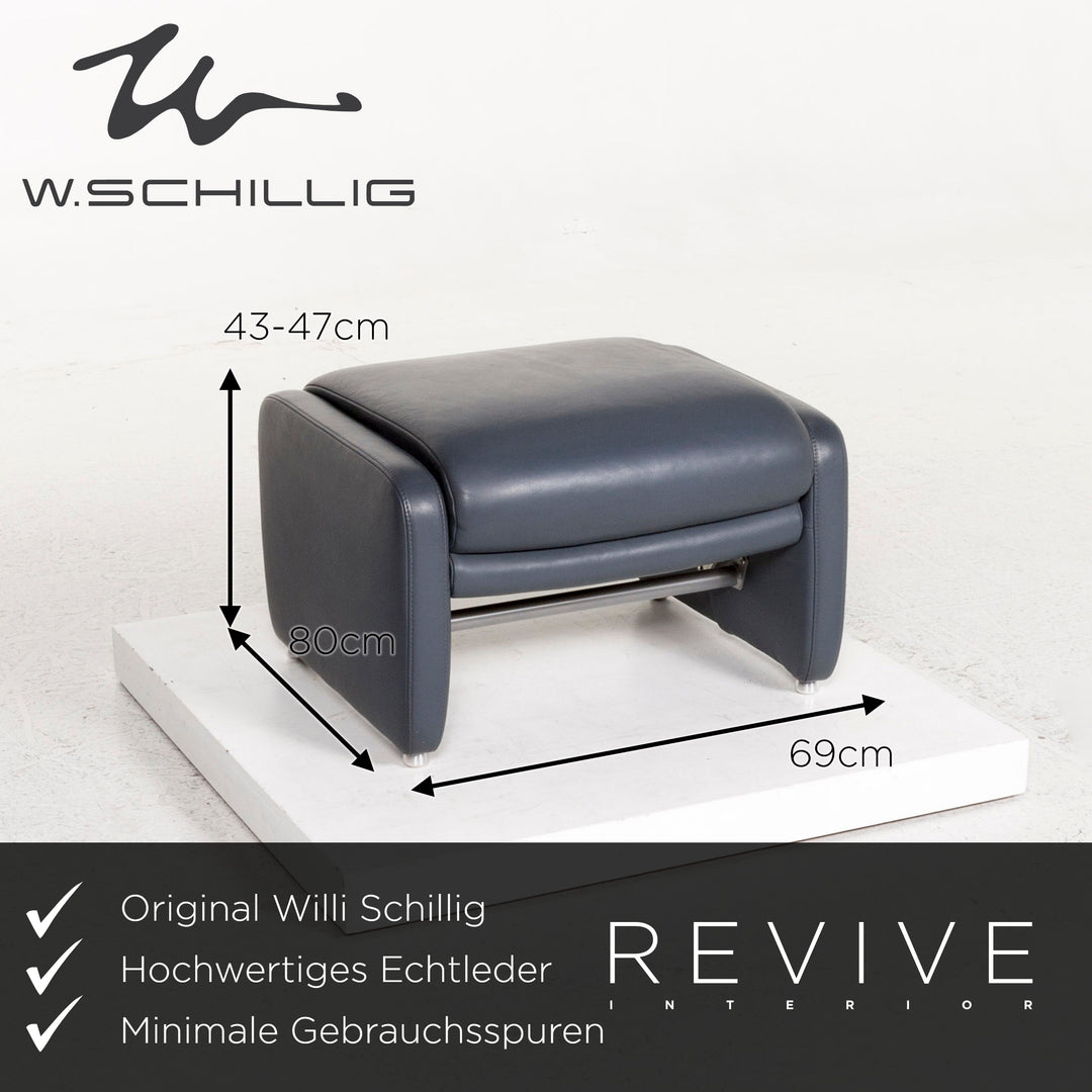 Willi Schillig Tabouret Ergoline en cuir #12753