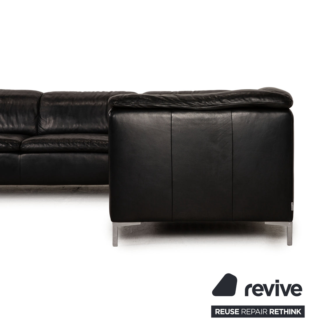 Willi Schillig Leder Ecksofa Schwarz Sofa Couch