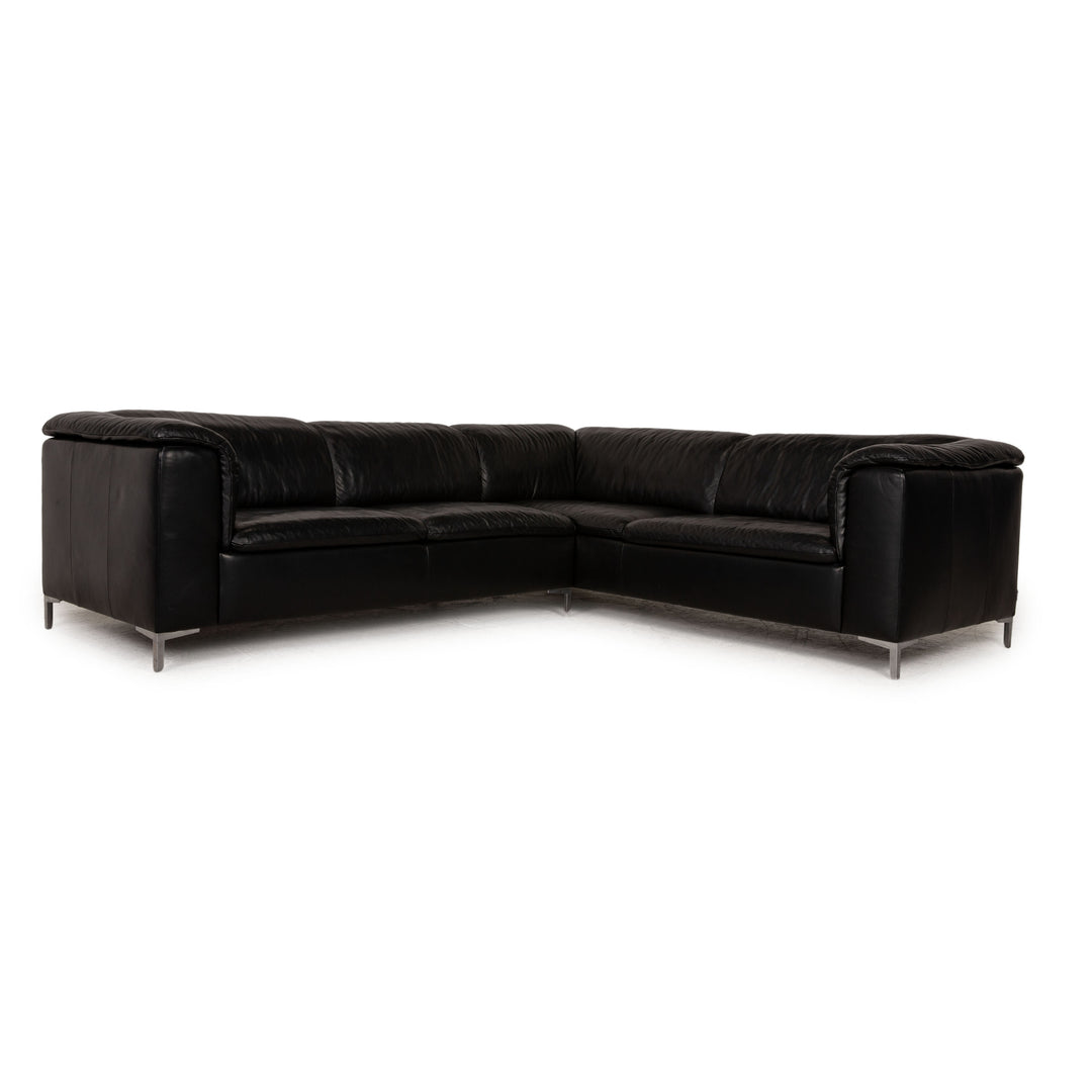 Willi Schillig Leder Ecksofa Schwarz Sofa Couch