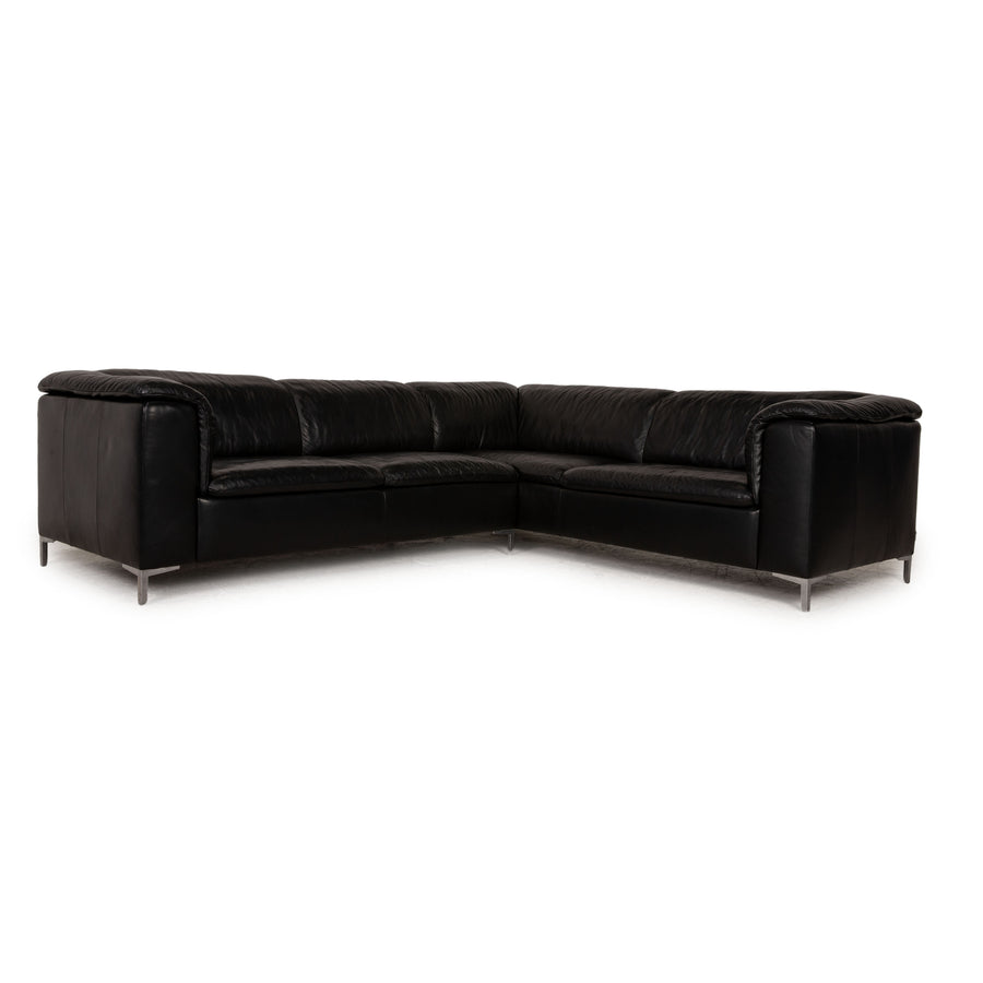 Willi Schillig Leder Ecksofa Schwarz Sofa Couch