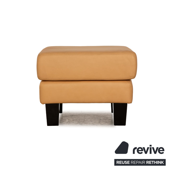 Willi Schillig Leder Hocker Beige Sofa Couch