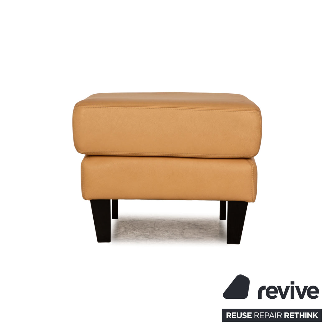 Willi Schillig Leder Hocker Beige Sofa Couch