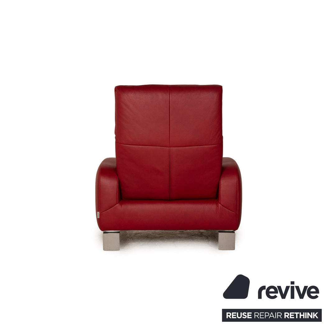 Willi Schillig Leder Sessel Rot