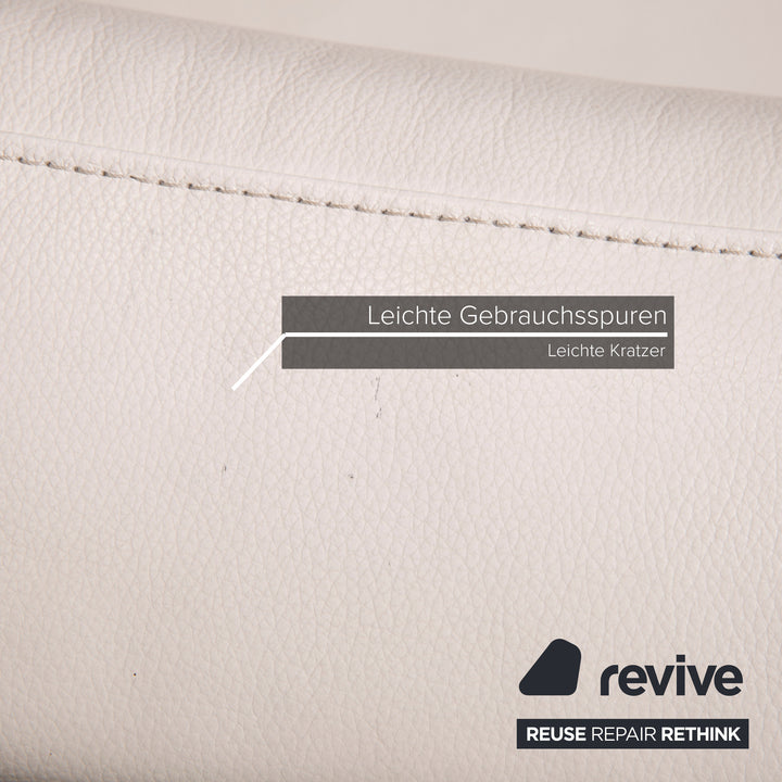 Willi Schillig Leder Sofa Creme Ecksofa