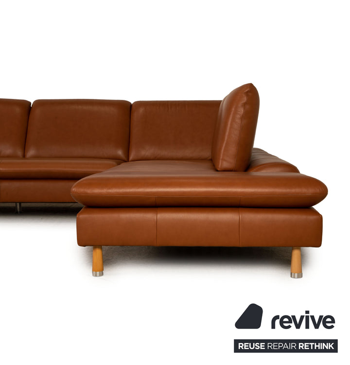 Willi Schillig Loop Cuir Marron Canapé d'angle Canapé Fonction